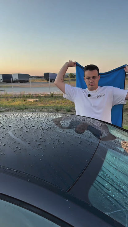 منشفة تجفيف احترافية للسيارات بحجم كبير 90×70 وامتصاص عالي